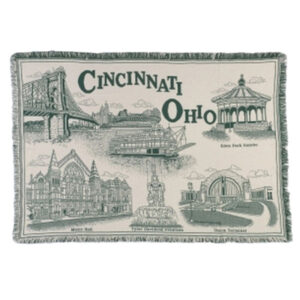 Cincinnati Throw Blanket Green