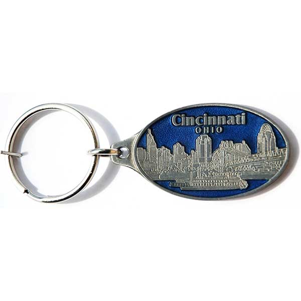 Cincinnati Pewter Keychain