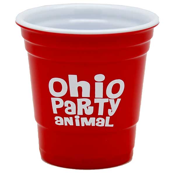 Ohio Party Animal Shot Glass