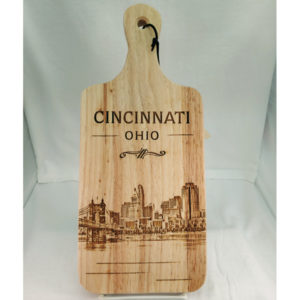 Cincinnati Skyline Wood Cutting Board