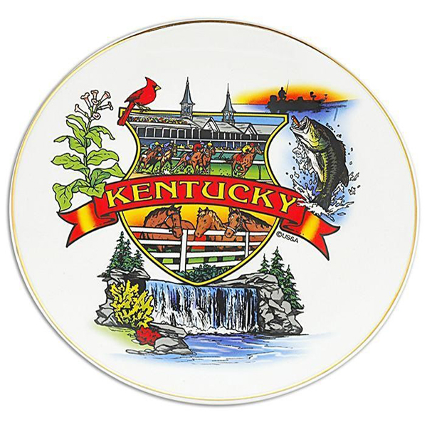 Kentucky Souvenir Plate
