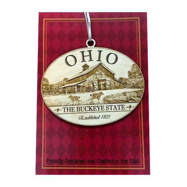 Ohio Wood Farm Ornament