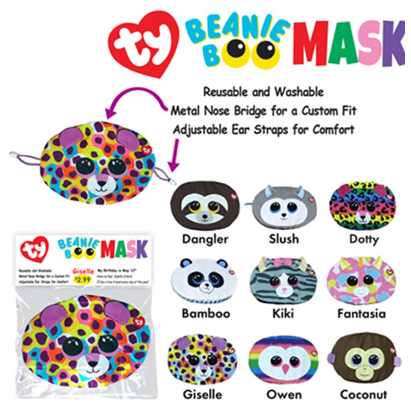 leer dauw Sluimeren TY Beanie Boo Face Masks | I Love Cincinnati Shop