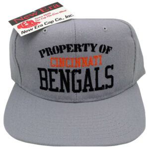Property of Cincinnati Bengals Vintage New Era Flat Bill Snapback Hat
