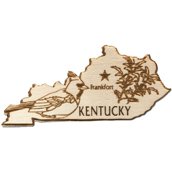 Kentucky Wooden Magnet
