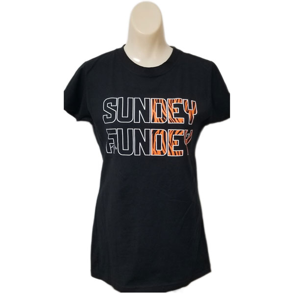 Sundey Fundey Crew Neck Womens T-Shirt