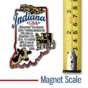 Indiana Large Rubber State Magnet Scale
