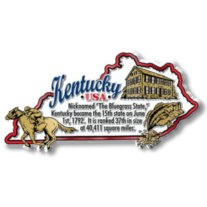 Kentucky Large Rubber State Magnet