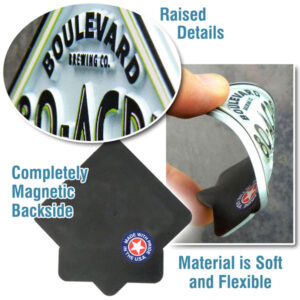 Rubber Magnets Have Raised Details and are Soft and Flexible